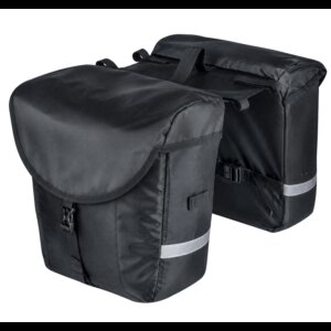 torba – podwójny bagażnik tylny FORCE HAUL, czarna, 2x8 l