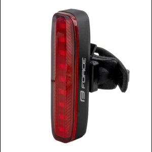 Tylne światło FORCE PIPE 40LM, 9 diod LED, USB