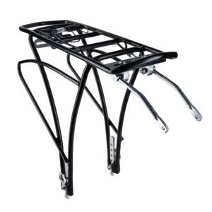 bagażnik Force CARGO 24„-28” montowany z tyłu, ze sprężyną, aluminium, czarny